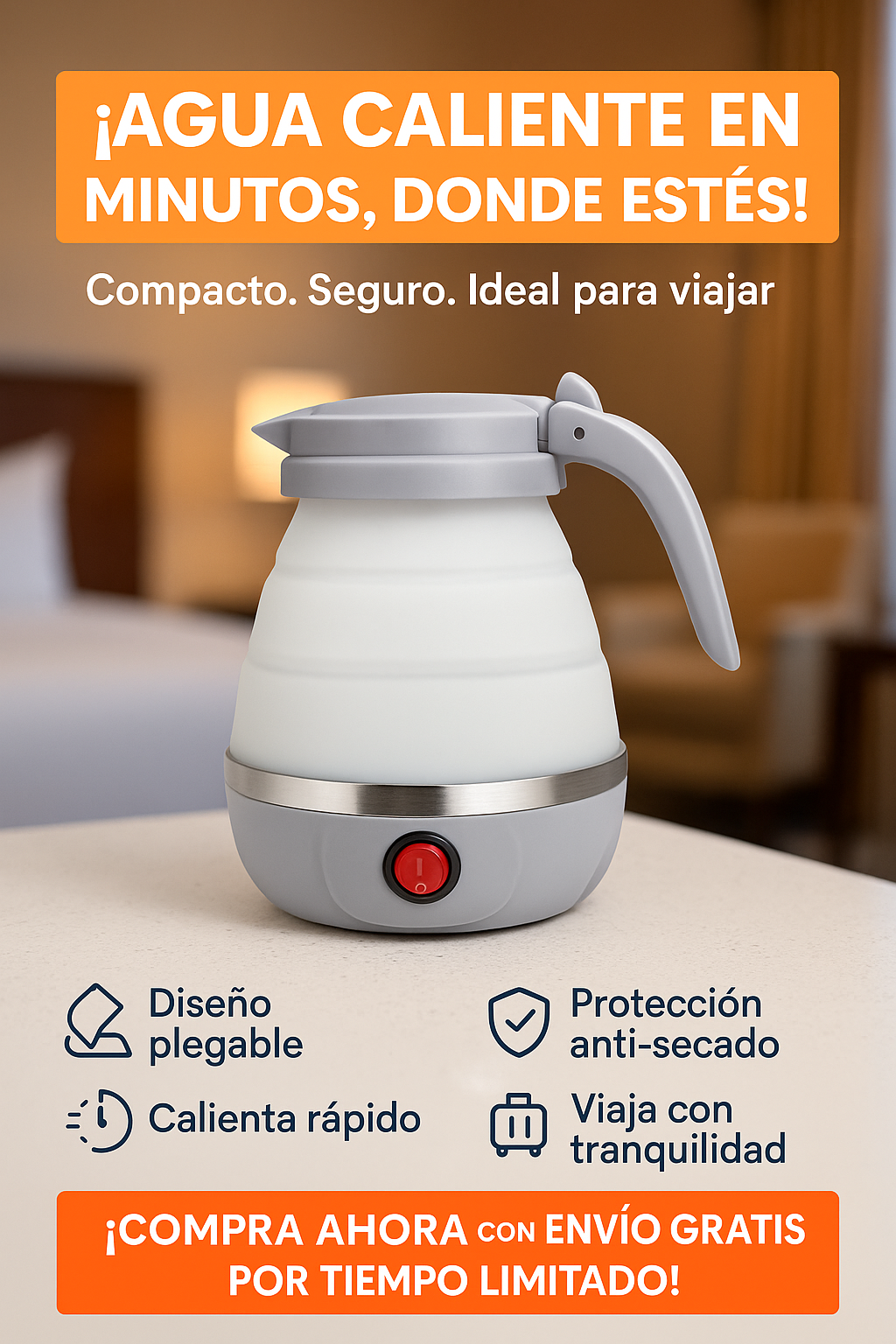 HERVIDOR DE AGUA PLEGABLE